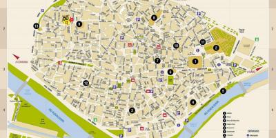 Žemėlapis nemokama gatvė žemėlapis Sevilijoje (ispanija