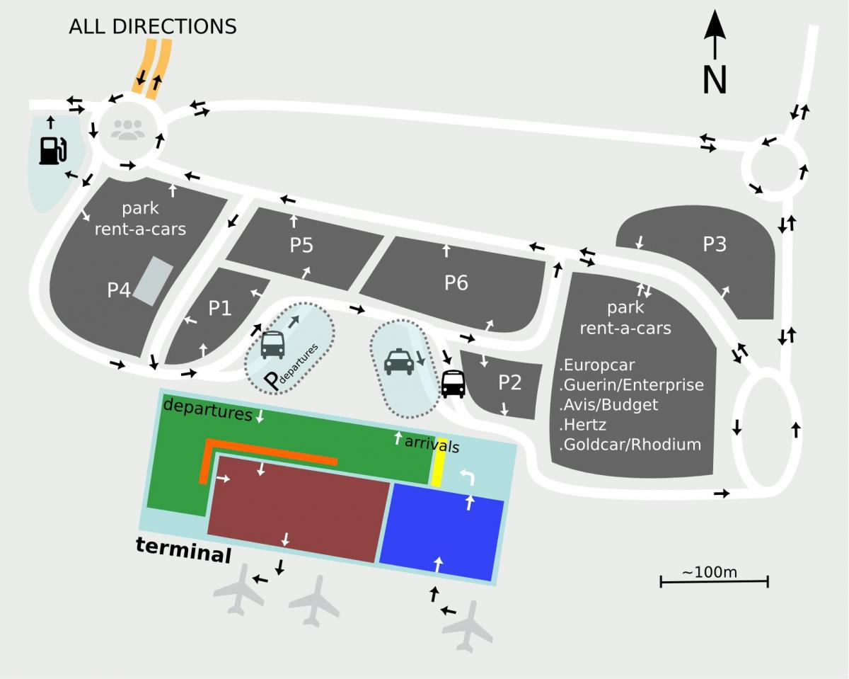 Sevilijos oro uostas map
